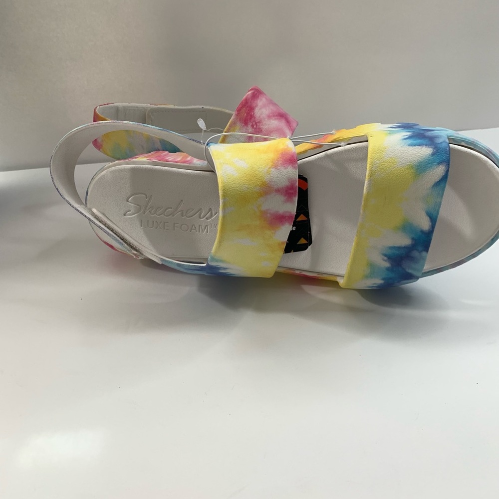 Skechers Foamies women’s sandals Tie Dye multi color size 10 - Picture 6 of 16